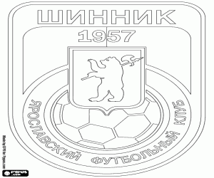 Shield of FC Shinnik Yaroslavl coloring page