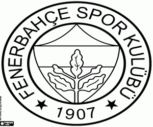 Shield of Fenerbahçe S.K. coloring page