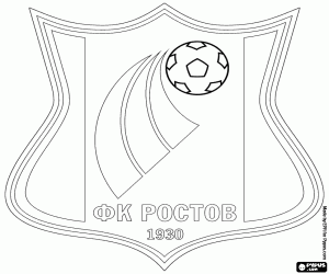 Shield of FK Rostov coloring page