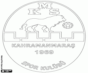 Shield of Kahramanmaraşspor coloring page