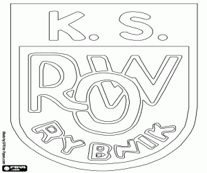 Shield of KS Rybnik coloring page