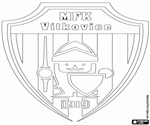 Shield of MFK Vítkovice coloring page