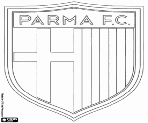 Shield of Parma FC coloring page