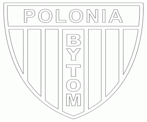 Shield of Polonia Bytom coloring page