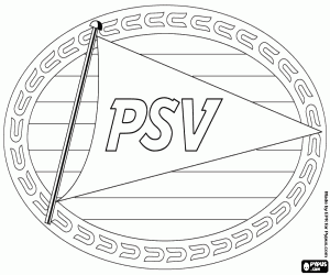 Shield of PSV Eindhoven coloring page