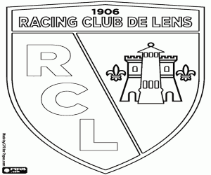 Shield of Racing Club de Lens coloring page