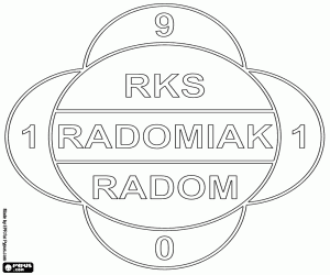 Shield of Radomiak Radom coloring page