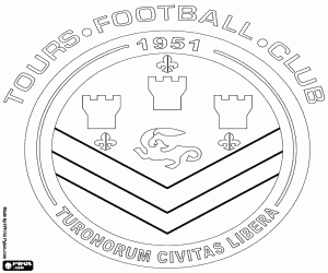 Shield of Tours FC coloring page