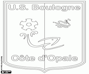 Shield of US Boulogne coloring page