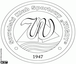Shield of Wigry Suwałki coloring page