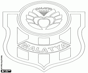 Shield of Yeni Malatyaspor coloring page