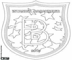 Shield of İstanbul Başakşehir FK coloring page