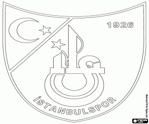 Shield of İstanbulspor A.Ş. coloring page