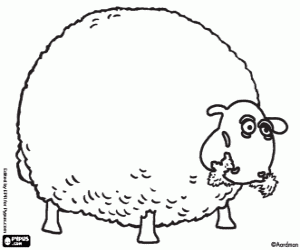 Shirley the gluttonous sheep coloring page