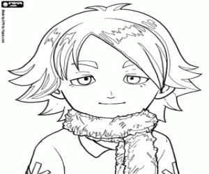Shiro Fubuki or Shawn Frost coloring page