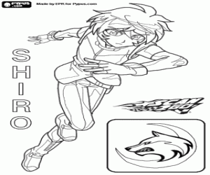 Shiro Shibakusa, Scan2Go character coloring page