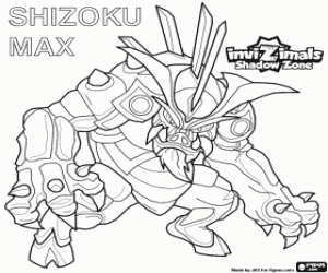Shizoku Max, Invizimals Shadow Zone coloring page