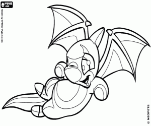 Shoyru, the dragon from Neopets coloring page