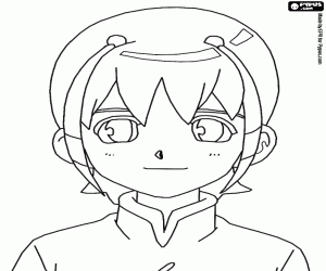 Shuu of Inazuma Eleven Go coloring page