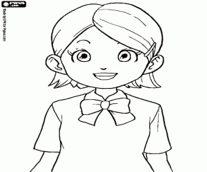Silvia Woods, team manager coloring page