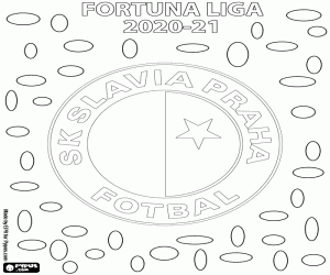 SK Slavia Prague,2020-2021 champion  coloring page