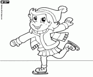 Skater coloring page