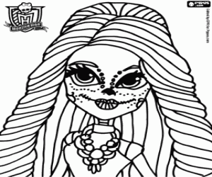 Skelita Calaveras, Monster High coloring page