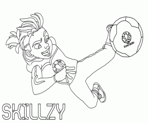 Skillzy, UEFA Euro 2020 mascot coloring page