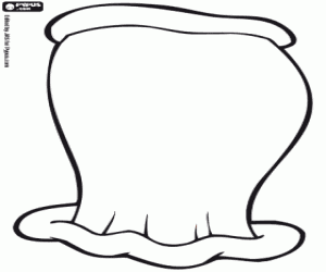 Skirt of Santa Claus's wife coloring page