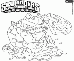 Skylander Eruptor coloring page