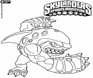 Skylander Terrafin the boxer coloring page