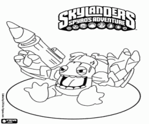 Skylander Zook, Bambazooker coloring page