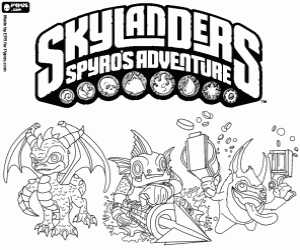 Skylanders: Spyro's Adventure coloring page