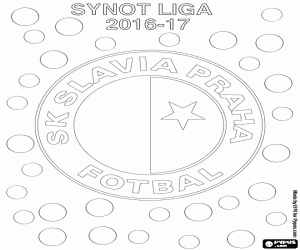 Slavia Prague, champion 2016-2017 coloring page