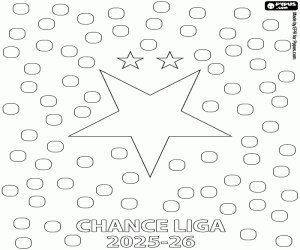 Slavia Prague, champion 2025-2026 coloring page