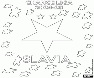 Slavia Prague, Chance Liga 2024-25 coloring page