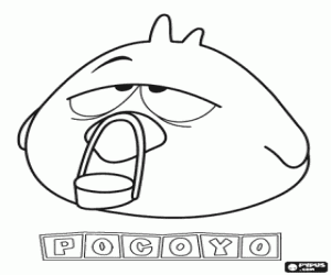 Sleepy Bird with sleepy eyes coloring page