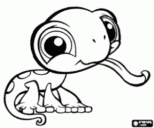 A small pet of the LPS coloring page