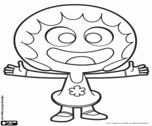 The smile of Rita from Jelly Jamm coloring page