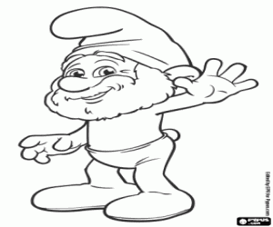 The Smurfs to Paris coloring page