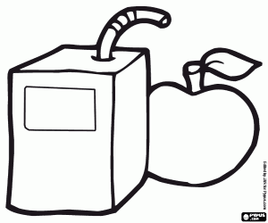 The snack at school coloring page