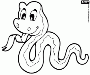 Snake of the desert coloring page