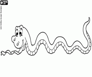 Snake coloring page