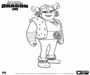 Snotlout Jorgenson coloring page