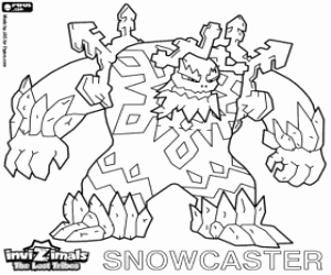 Snowcaster, Invizimals The Lost Tribes coloring page