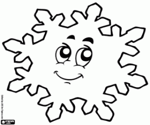 Snowflake coloring page