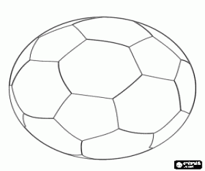 Soccer ball coloring page