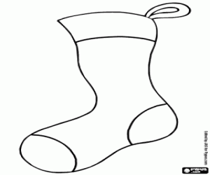 Sock coloring page