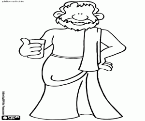 Socrates, Greek philosopher famous coloring page
