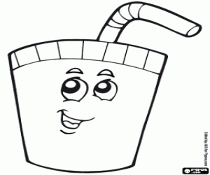 Soda coloring page